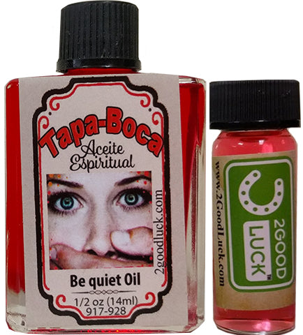 Be Quiet Spiritual Oil With 1 Dram Perfume Set  / Aceite Tapa Boca